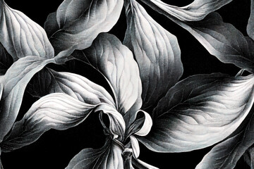 Flower seamless textile pattern 3d illustrated 
