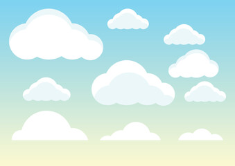 background of cloud and blue sky,vector illustrations
