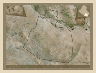 Al-Muthannia, Iraq. High-res satellite. Major cities