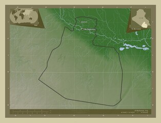 Al-Muthannia, Iraq. Wiki. Labelled points of cities