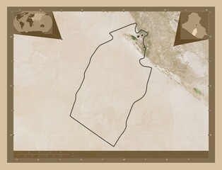 An-Najaf, Iraq. Low-res satellite. Major cities
