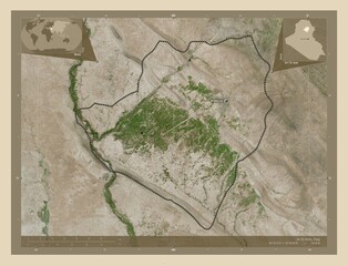 At-Ta'mim, Iraq. High-res satellite. Labelled points of cities