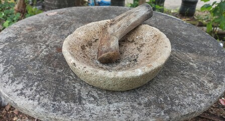 stone mortar and pestle
