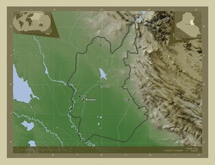 Diyala, Iraq. Wiki. Labelled points of cities