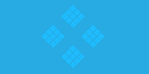 Obraz premium Abstract modern colorful blue geometric overlapping square pattern, design of technology background with shadow. Vector illustration. You can use for add, poster, template, banner, wallpaper.