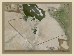 Karbala', Iraq. High-res satellite. Major cities