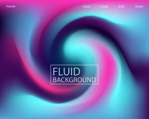 Trendy fluid gradient background, colorful abstract liquid. Futuristic design wallpaper for banner, poster, cover, flyer, presentation, advertising, landing page. Vector