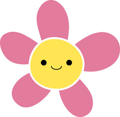 Cute flower vector illustration