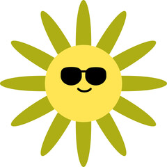 Cute flower vector illustration