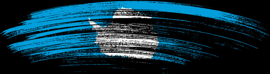 Antarctica flag with brush paint textured  on  white background