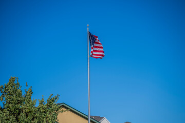 Fototapeta premium USA Flag flying
