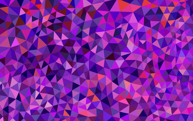 Obraz premium abstract vector geometric triangle background - purple and violet