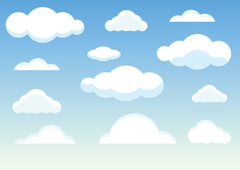 background of cloud and blue sky,vector illustrations
