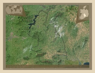 Tipperary, Ireland. High-res satellite. Major cities