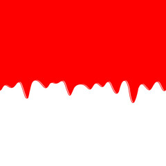 Vector illustration of blood dripping. 