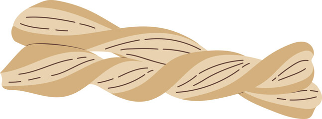 Fototapeta na wymiar Twist Pastry Puff Bakery Illustration