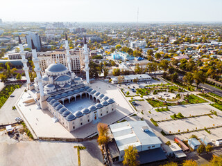 Aerial view of the Mosque