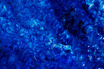 Blue paint texture background blue color