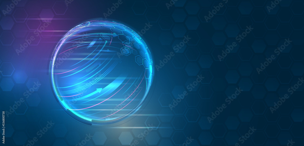 Fototapete Big data visualization. Futuristic network or business analytics. Structuring the flow of information. Data analytics concept. Sorting a large amount of data on a dark background.