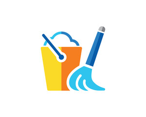 Cleaning vector modern icon design