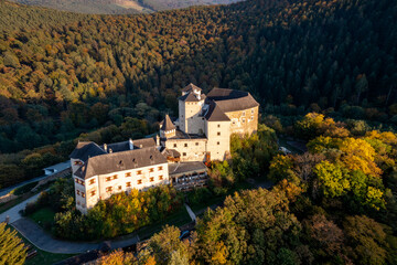 Fototapeta na wymiar view of the Burg Lockenhaus Castle in the Burgenland region of Austria