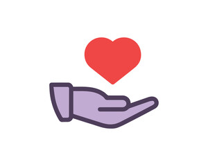 Support modern vector icon design