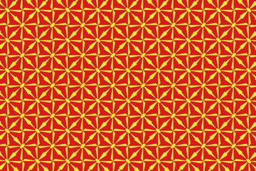 Geometric pattern in the colors of the national flag of North Macedonia. The colors of North Macedonia.