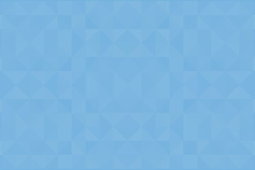 Fototapeta premium Abstract Cyan colored mosaic texture assembled from small triangles. Pixel background, checkered illustration.