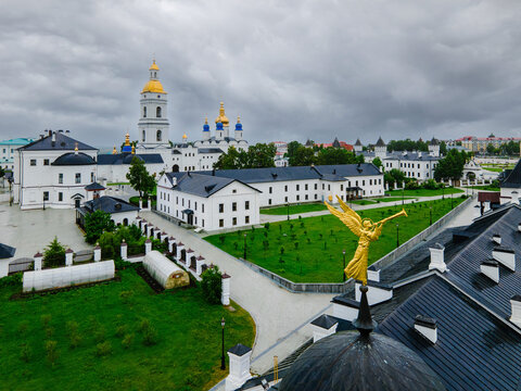 Angel weather vane on kremlin tower, Tobolsk, Siberia, Russia