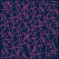 Pattern fabric geometric design lines and navy background, spring summer.