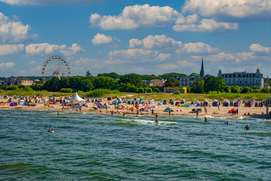 Strand von Ahlbeck, Usedom, Mecklenburg-Vorpommern, Deutschland, Europa