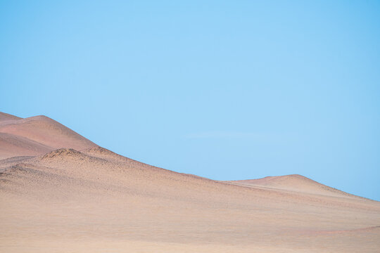 panoramic view of paracas national park, peru