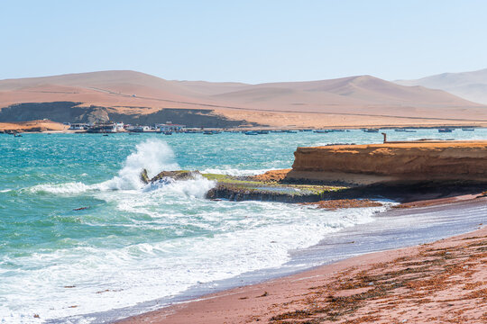 amazing landscape of paracas national park, peru