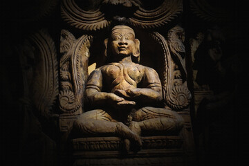 Fototapeta na wymiar Lord Vishnu's ancient statue