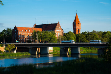 Obraz premium panorama of the city of malbork poland europe