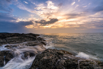 Beautiful seascape and coastline of Khao Lak beach in Phang Nga, Thailand