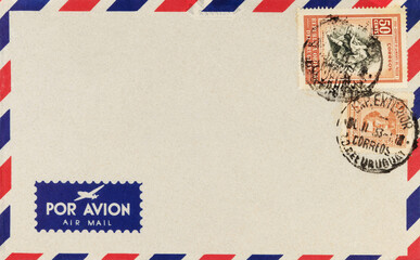 briefmarke stamp vintage retro used frankiert post letter mail stempel frankiert cancel luftpost...