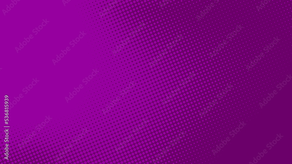 Poster abstract dots halftone purple color pattern gradient texture background.