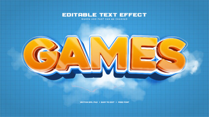 Realistic 3D Games Text Effect