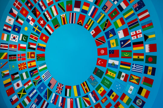 Washington, D.C. - 09 October 2022: Close-up of the World Bank Group(WBG)/International Monetary Fund (IMF) Annual Meetings Logo