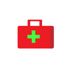 medicine bag flat design concept, icon isolated white background. medical bag icon.First Aid Kit Icon jpeg Illustration. Emergency first aid icon. jpg Medical Kit Icon. medical bag icon.
