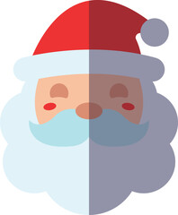 Obraz na płótnie Canvas New year, Christmas, holiday concept. Vector flat illustration of Santa Claus for web sites, apps, adverts, books, shops, stores