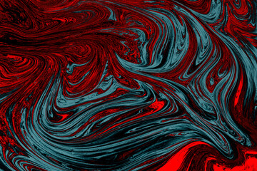  Abstract creative marbling pattern texture. Traditional art of Ebru marbling.