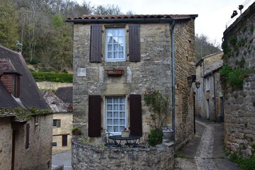 Fototapeta na wymiar Beynac-et-Cazenac, village dans le Périgord Noir