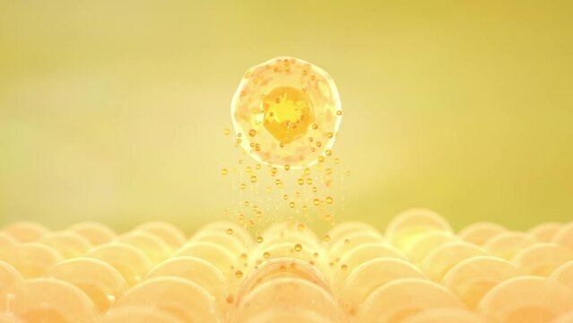 skin care serum with 3d rendered