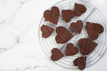 heart-shaped cookies for valentine's day