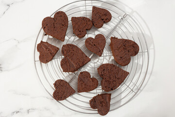 heart-shaped cookies for valentine's day