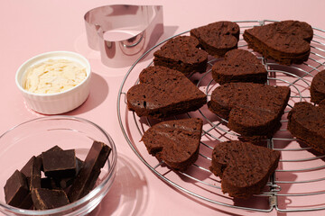 heart-shaped cookies for valentine's day