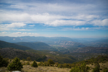 View over mountains