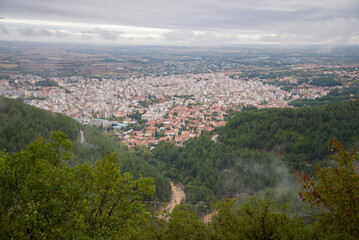View over mountains